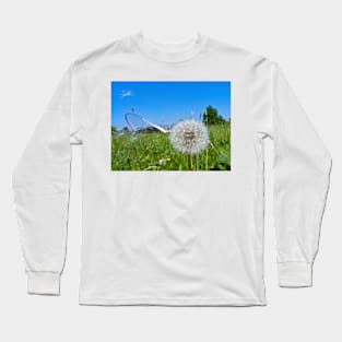 Dandelion clock and wind blown seed Long Sleeve T-Shirt